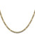 14K 22 inch 3.2mm Semi-Solid with Rhodium Pav‚ Figaro with Lobster Clasp Chain