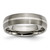 Chisel Titanium Brushed with Sterling Silver Inlay 6mm Band - TB-5C6D6073-2247