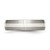 Chisel Titanium Brushed with Sterling Silver Inlay 6mm Band - TB-F9BF7DEA-7397