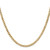 14K 22 inch 3.35mm Semi-Solid Curb with Lobster Clasp Chain