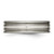 Chisel Titanium Brushed with Sterling Silver Inlay 6mm Grooved Band - TB-35FEA116-4874