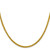 14K 22 inch 3.45mm Semi-Solid Wheat with Lobster Clasp Chain