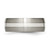 Chisel Titanium Brushed with Sterling Silver Inlay 8mm Band - TB-151A4362-9188