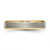 Chisel Titanium Brushed Yellow IP-plated 5mm Beveled Edge Band - TB-A22F0589-1060