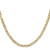 14K 22 inch 3.8mm Open Concave Curb with Lobster Clasp Chain