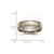 Chisel Titanium Polished 6mm Grooved and Beaded Edge Band - TB-7EDCFFD5-4629