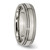 Chisel Titanium Polished 6mm Grooved and Beaded Edge Band - TB-92579787-5156