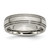 Chisel Titanium Polished 6mm Grooved and Beaded Edge Band - TB-BEECC4E0-1913