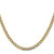 14K 22 inch 4.3mm Semi-Solid with Rhodium Pav‚ Curb with Lobster Clasp Chain