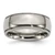 Chisel Titanium Polished 8mm Grooved and Beaded Edge Band - TB-9A8A0601-9208
