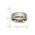 Chisel Titanium Polished 8mm Grooved and Beaded Edge Band - TB-9A8A0601-9208