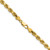 14K 22 inch 4.5mm Diamond-cut Rope with Lobster Clasp Chain