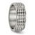 Chisel Titanium Polished 8mm Studded Band - TB-B1BBDB83-1209