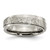 Chisel Titanium Polished and Hammered 6mm Ridged Edge Band - TB-C055A560-3468