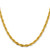 14K 22 inch 4.75mm Semi Solid Rope with Lobster Clasp Chain