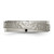 Chisel Titanium Polished and Hammered 6mm Ridged Edge Band - TB-EA50C8DB-4254