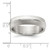 Chisel Titanium Polished and Textured 6mm Band - TB-0DE80F60-2036