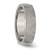 Chisel Titanium Polished and Textured 6mm Band - TB-8DD77766-7410