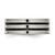 Chisel Titanium Polished Black Enamel Grooved 8mm Flat Band - TB-4AB1274D-7441