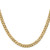 14K 22 inch 5.75mm Flat Beveled Curb with Lobster Clasp Chain