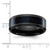 Chisel Titanium Polished Black IP-plated with Blue Star Sandstone Inlay Center 8mm Band - TB-46236A0B-4936