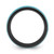Chisel Titanium Polished Black IP-plated with Imitation Turquoise Inlay 8mm Band - TB-5352ACDD-9558