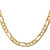 14K 22 inch 6.75mm Concave Open Figaro with Lobster Clasp Chain