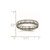 Chisel Titanium Polished Grooved 5mm Criss Cross Design Band - TB-2033C9A2-8536