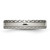 Chisel Titanium Polished Grooved 5mm Criss Cross Design Band - TB-47E47286-3993