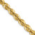 14K 22 inch 6mm Regular Rope with Lobster Clasp Chain
