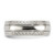 Chisel Titanium Polished Grooved Criss Cross Design 7mm Band - TB-C925CC00-5766