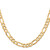 14K 22 inch 7.5mm Flat Figaro with Lobster Clasp Chain