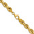 14K 22 inch 7mm Diamond-cut Rope with Fancy Lobster Clasp Chain