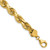 14K 22 inch 8mm Diamond-cut Rope with Fancy Lobster Clasp Chain