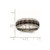 Chisel Titanium Polished with Black and Red Carbon Fiber Inlay 8mm Band - TB-A93263AC-5600