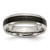 Chisel Titanium Polished with Black Carbon Fiber Inlay 6mm Band - TB-16E1BEF5-3911