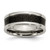 Chisel Titanium Polished with Black Carbon Fiber Inlay 8mm Band - TB-A72862BA-9923