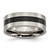 Chisel Titanium Polished with Black Carbon Fiber Inlay Flat 8mm Band - TB-10436DAD-2567