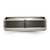 Chisel Titanium Polished with Black Ceramic Center 8mm Beveled Band - TB-AAA4416E-2092