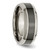Chisel Titanium Polished with Black Ceramic Center 8mm Beveled Band - TB-D27E1FEE-2097