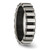 Chisel Titanium Polished with Black IP-plated Wire 6mm Band - TB-5671BDC2-4068
