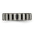 Chisel Titanium Polished with Black IP-plated Wire 6mm Band - TB-E3536F7D-8784