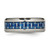 Chisel Titanium Polished with Blue and White Carbon Fiber Inlay 8mm Band - TB-27ED61D7-8095