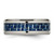 Chisel Titanium Polished with Blue Carbon Fiber Inlay 8mm Beveled Edge Band - TB-84127779-8896