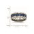 Chisel Titanium Polished with Blue Carbon Fiber Inlay 8mm Beveled Edge Band - TB-84127779-8896