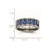 Chisel Titanium Polished with Blue Carbon Fiber Inlay 8mm Flat Band - TB-6D6458B5-7257