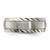 Chisel Titanium Polished with Brushed Center and Grooved Edge 8mm Band - TB-34CA5EB4-6860