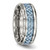 Chisel Titanium Polished with Light Blue Carbon Fiber Inlay 8mm Band - TB-E943FB45-9256