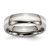 Chisel Titanium Polished with Sterling Silver Inlay 6mm Band - TB-80DA8312-8055