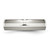 Chisel Titanium Polished with Sterling Silver Inlay 6mm Band - TB-80DA8312-8055